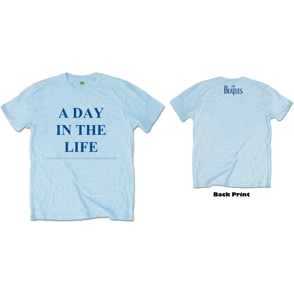 Album artwork for Unisex T-Shirt A Day in the Life Back Print by The Beatles