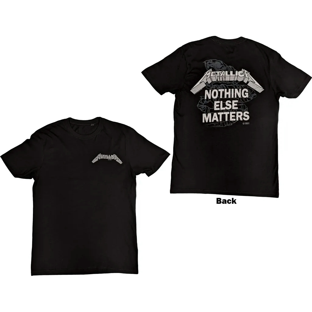 Album artwork for Unisex T-Shirt Nothing Else Matters Back Print by Metallica