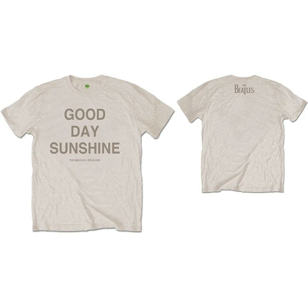 Album artwork for Unisex T-Shirt Good Day Sunshine Back Print by The Beatles