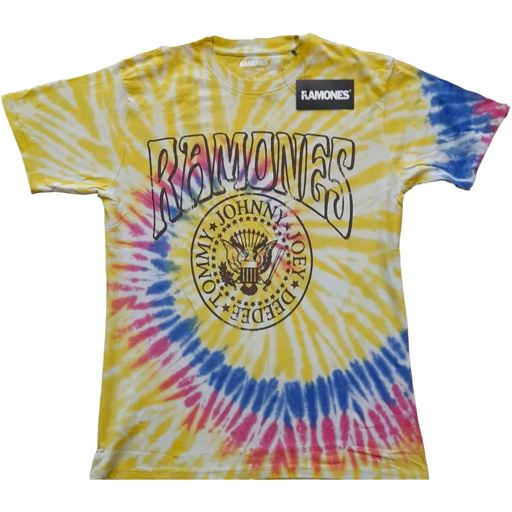 Album artwork for Unisex T-Shirt Crest Psych Dip Dye, Dye Wash by Ramones