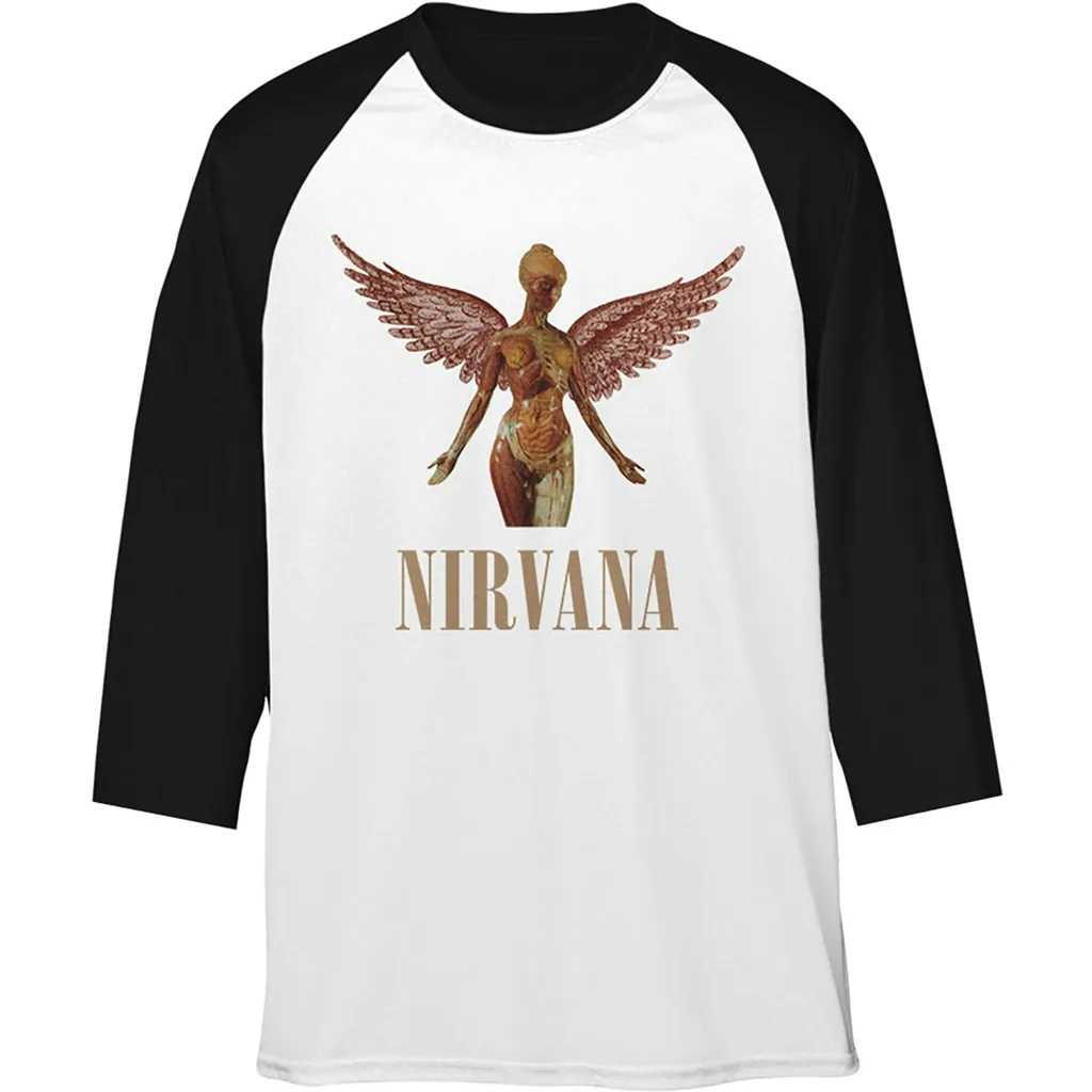Album artwork for Unisex Raglan T-Shirt Triangle in Utero by Nirvana