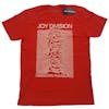 Album artwork for Unisex T-Shirt Unknown Pleasures White On Red by Joy Division