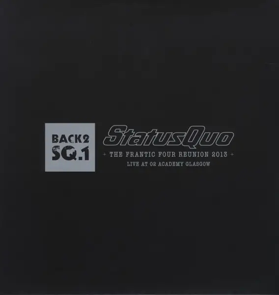 Album artwork for Back2SQ1-Live In Glasgow by Status Quo