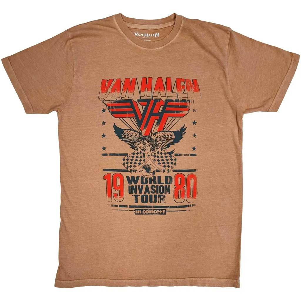 Album artwork for Unisex T-Shirt World Invasion Distressed by Van Halen