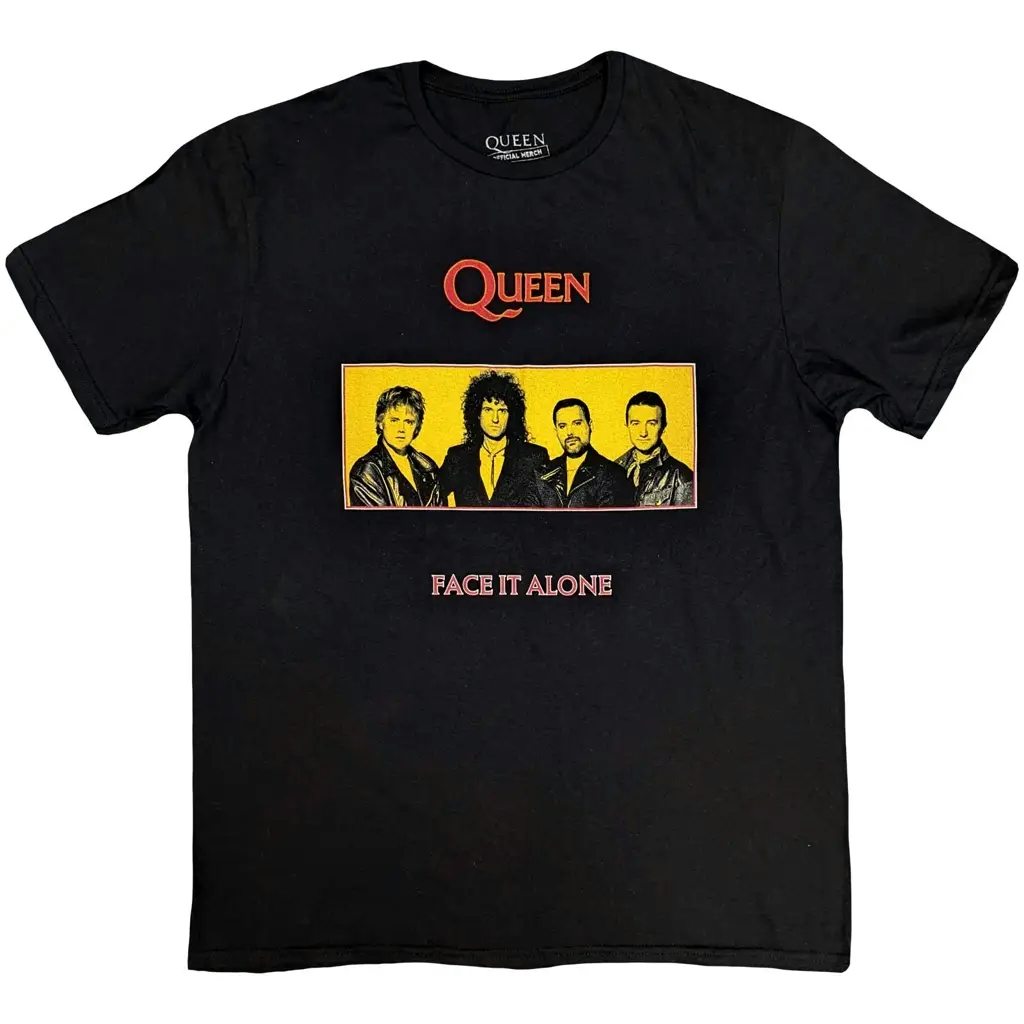 Album artwork for Queen Unisex T-Shirt: Face It Alone Panel  Face It Alone Panel Short Sleeves by Queen