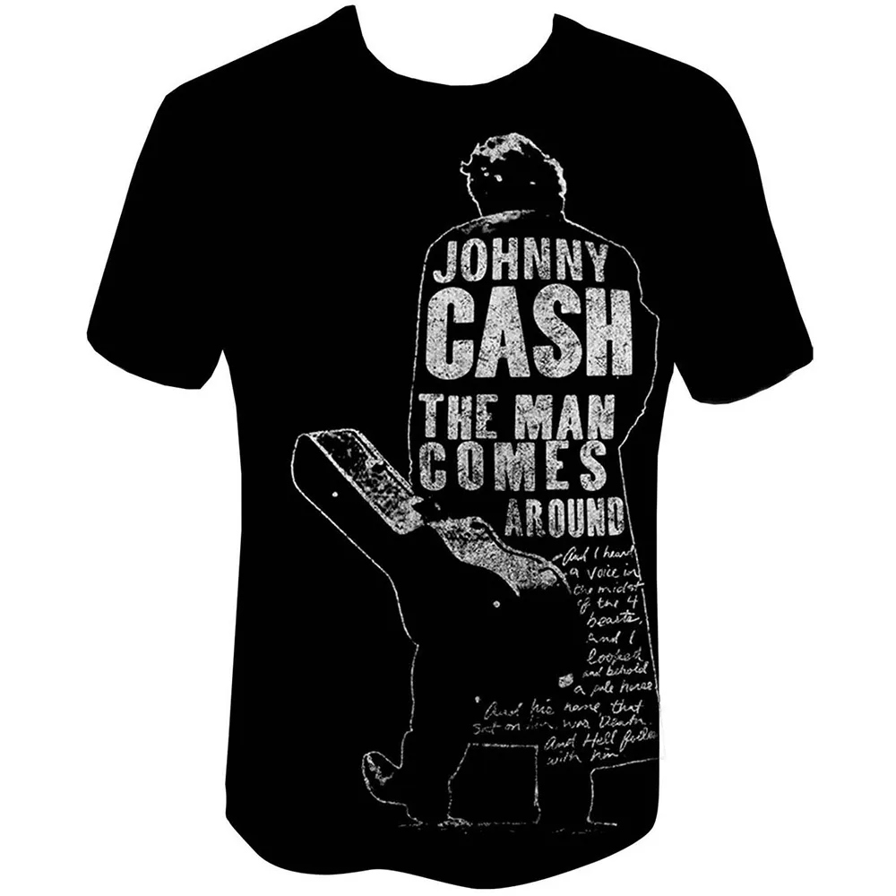 Album artwork for Unisex T-Shirt Man Comes Around by Johnny Cash