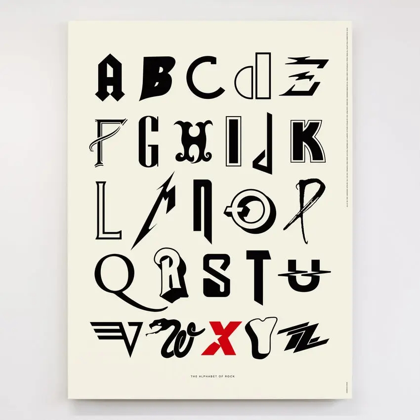 Album artwork for Alphabet of Rock by Dorothy Posters