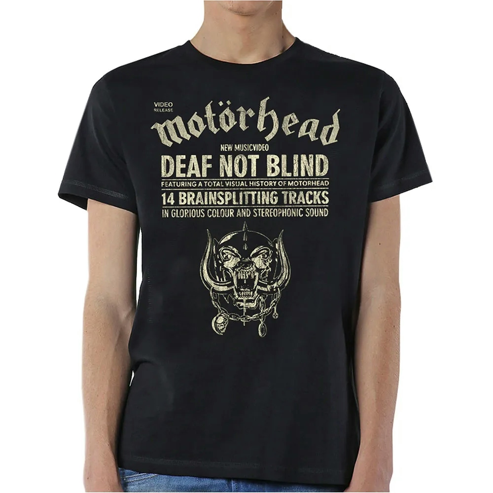 Album artwork for Unisex T-Shirt Deaf Not Blind by Motorhead