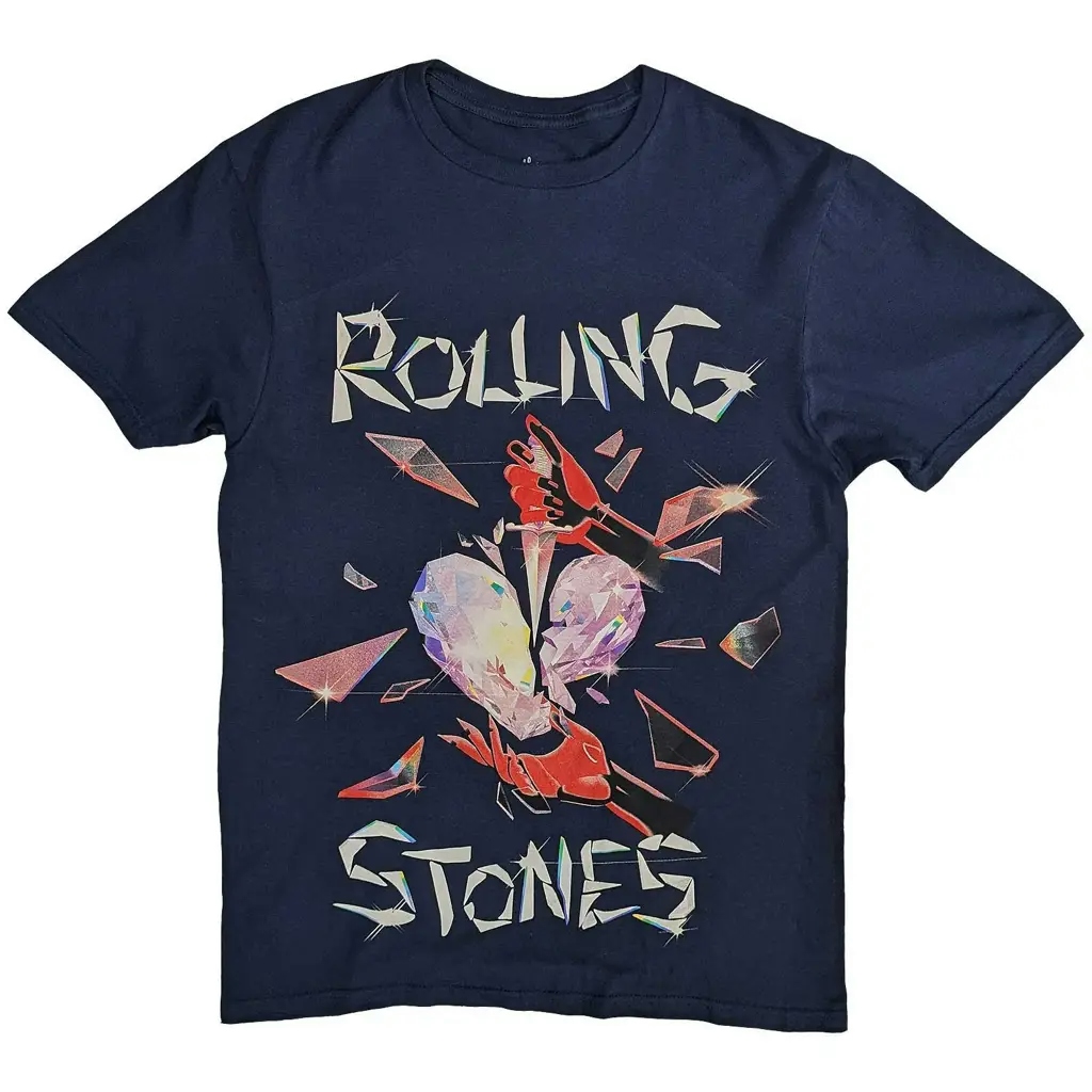 Album artwork for The Rolling Stones Unisex T-Shirt: Hackney Diamonds Heart  Hackney Diamonds Heart Short Sleeves by The Rolling Stones
