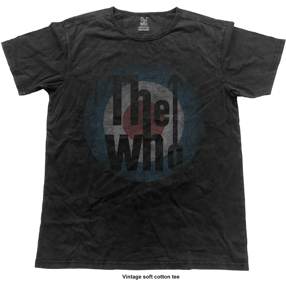 Album artwork for The Who Unisex Vintage T-Shirt: Vintage Target  Vintage Target Short Sleeves by The Who