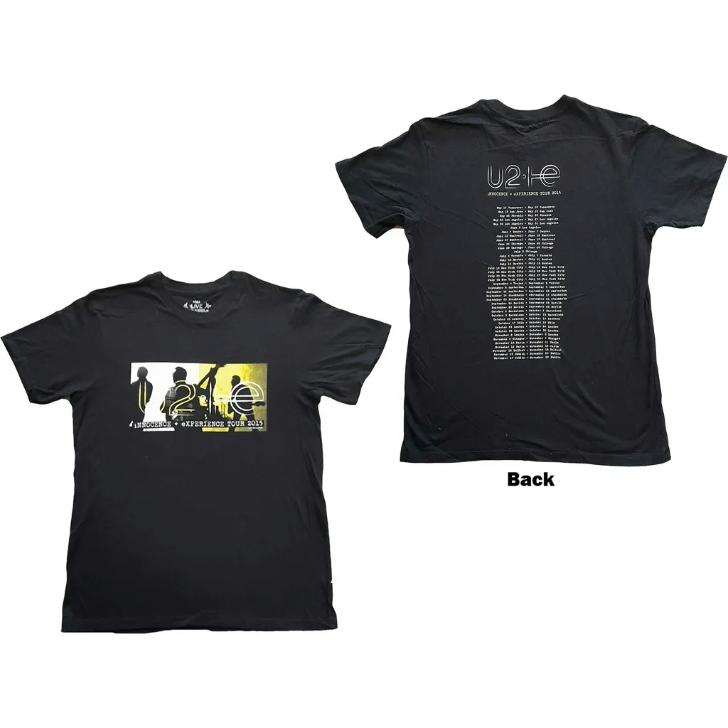 Album artwork for Unisex T-Shirt I+E Tour 2015 Band Silhouettes Back Print by U2