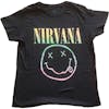 Album artwork for Nirvana Ladies T-Shirt: Sorbet Ray Happy Face Sorbet Ray Happy Face Short Sleeves by Nirvana