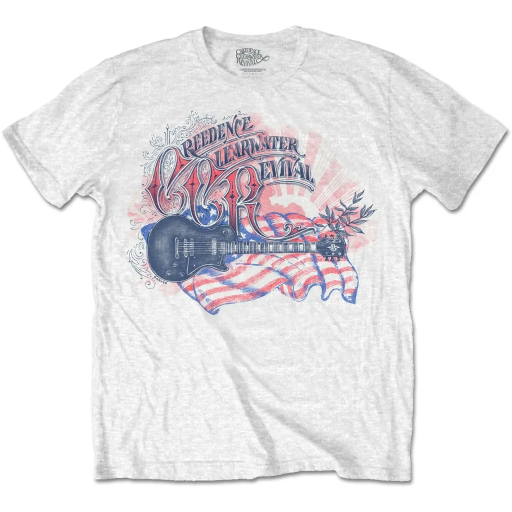 Album artwork for Unisex T-Shirt Guitar & Flag by Creedence Clearwater Revival
