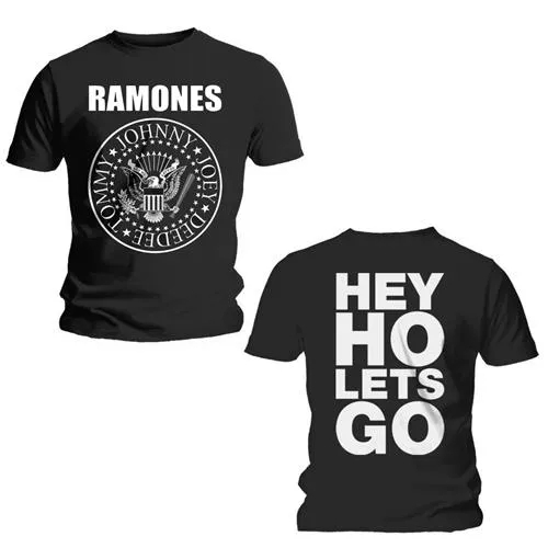 Album artwork for Unisex T-Shirt Hey Ho (Front & Back) Back Print by Ramones