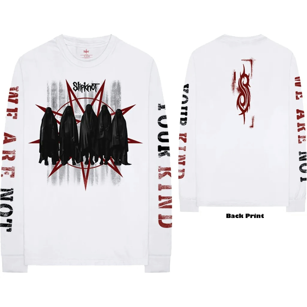 Album artwork for Unisex Long Sleeve T-Shirt Shrouded Group Back Print, Sleeve Print by Slipknot