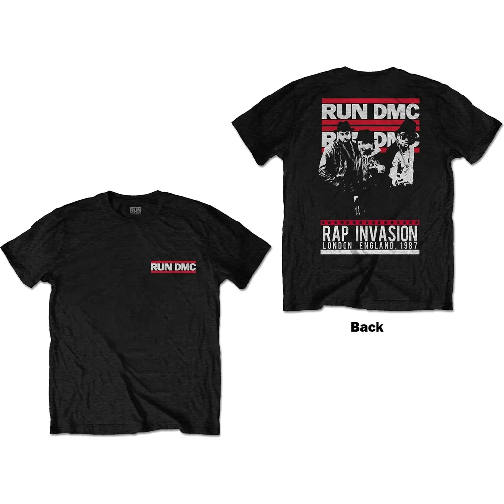 Album artwork for Unisex T-Shirt Rap Invasion Back Print by Run DMC