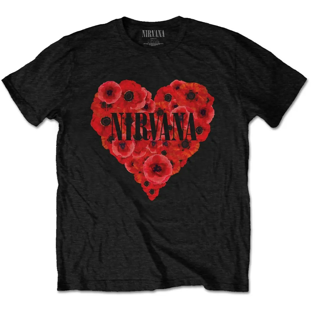 Album artwork for Unisex T-Shirt Poppy Heart by Nirvana