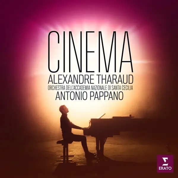 Album artwork for Cinema-Piano and Orchestra by Alexandre/Oascr/Pappano,Antonio Tharaud