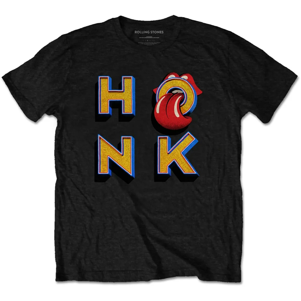 Album artwork for Unisex T-Shirt Honk Letters by The Rolling Stones