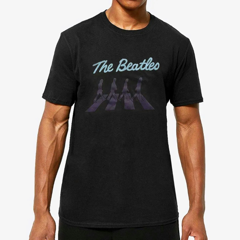 Album artwork for Unisex Hi-Build T-Shirt Crossing Silhouettes Hi-Build, Puff Print by The Beatles