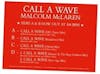 Album artwork for Call A Wave Remixes by Malcolm and the Bootzilla Orchestra McLaren