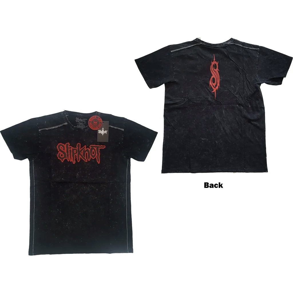 Album artwork for Unisex T-Shirt Logo Back Print, Snow Wash, Dye Wash by Slipknot