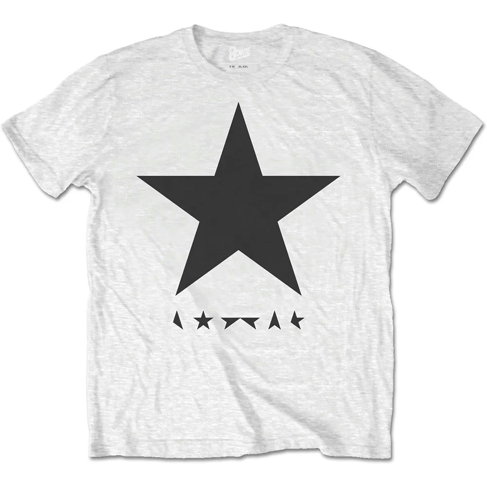 Album artwork for Unisex T-Shirt Blackstar (on White) by David Bowie