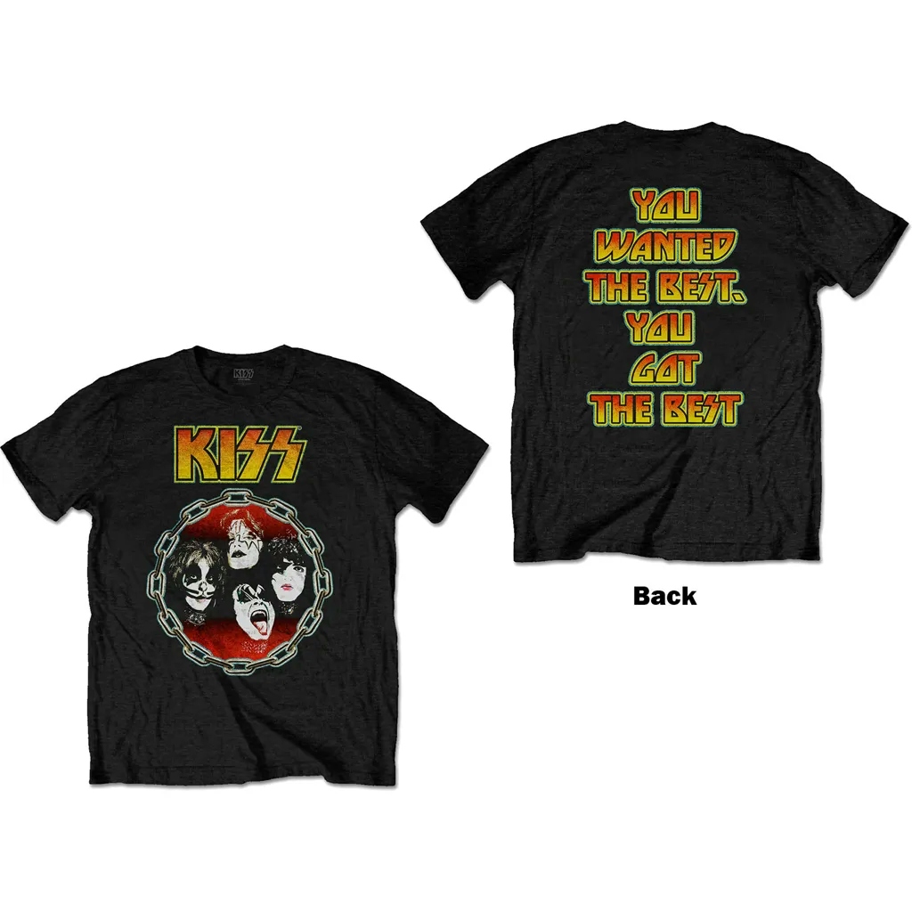 Album artwork for Unisex T-Shirt You Wanted The Best Back Print by KISS