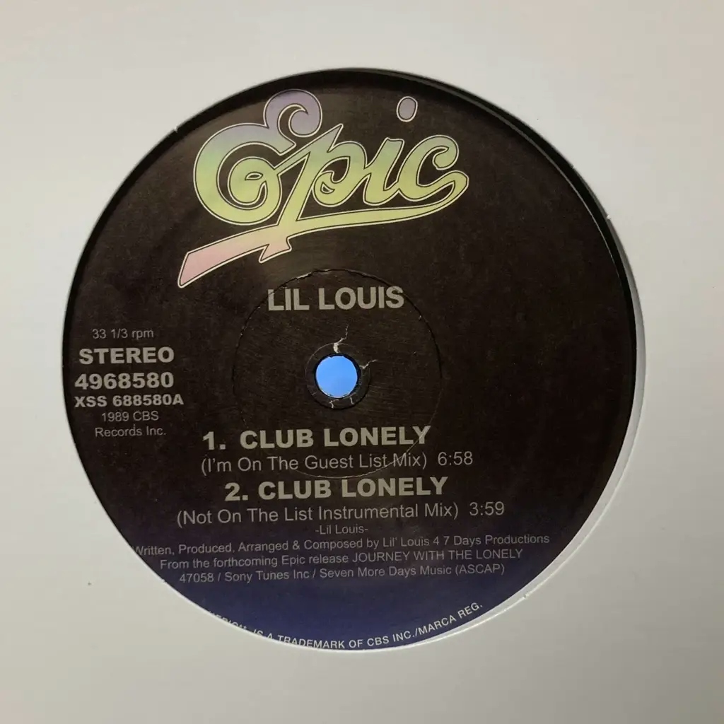 Album artwork for Club Lonely (Mixes) by Lil Louis