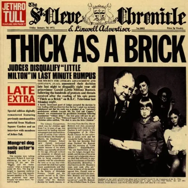 Album artwork for Thick As A Brick by Jethro Tull