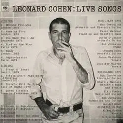 Album artwork for Live Songs by Leonard Cohen