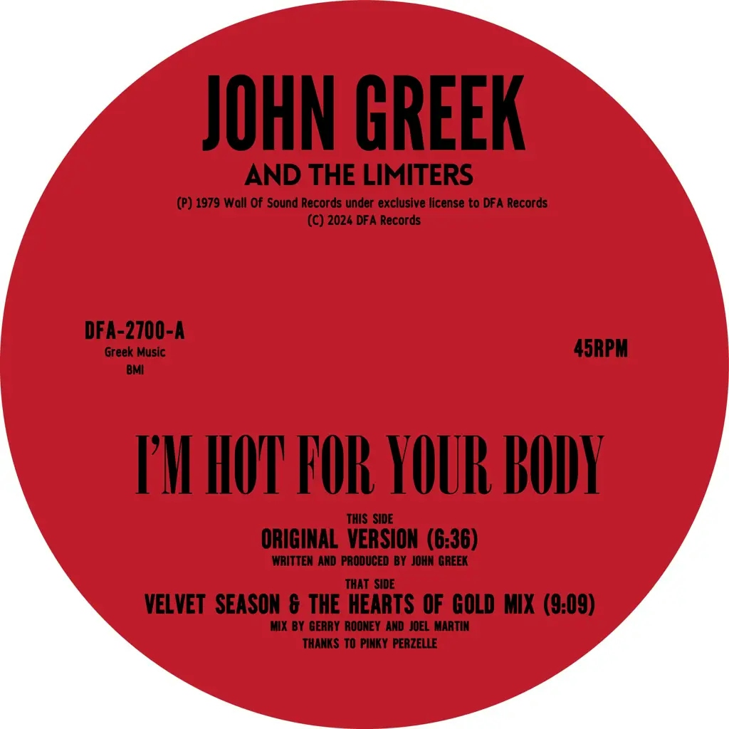 Album artwork for I'm Hot For Your Body by John Greek And The Limiters