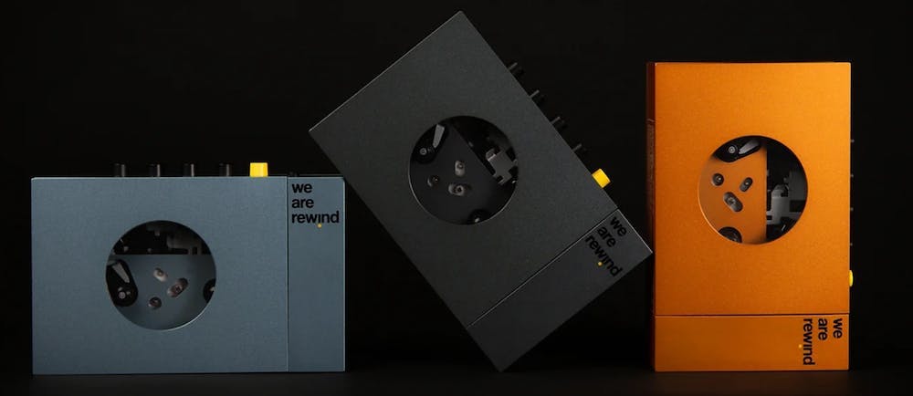 image of we are rewind: Portable Bluetooth Cassette Player